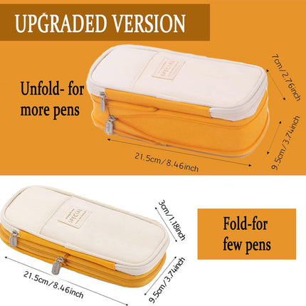 Big Capacity Pencil Pen Case Office College School Large Storage High Capacity Bag Pouch Holder Box Organizer fancydresswale.com