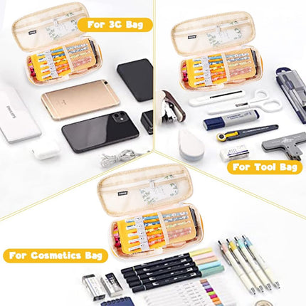 Big Capacity Pencil Pen Case Office College School Large Storage High Capacity Bag Pouch Holder Box Organizer fancydresswale.com