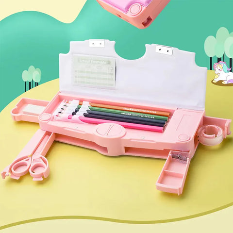 Fancydresswale Unicorn Pencil Box for girls, Girl Pencil Box for Girls, Kids Pencil Box for Girls, Pencil Box for Girls, Girl Theme Return Gifts for Kids