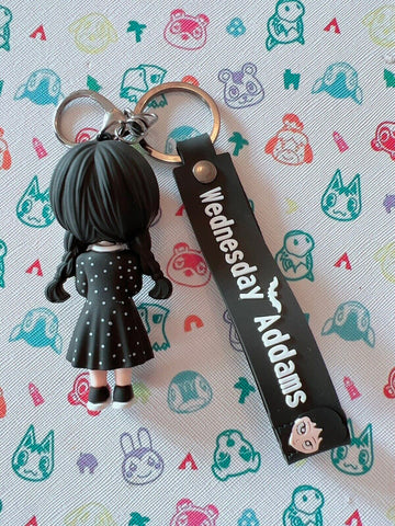 FancyDressWale Wednesday Merchandise Keychain  halloween Gifts for Daughter Girls Keychains -Long Dress