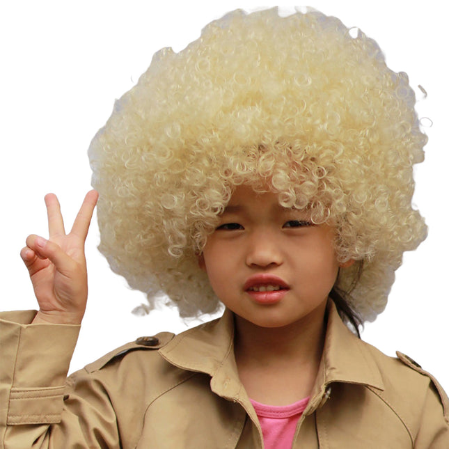 Fancydresswale Beige Wig Colorful Unisex Party Prop Wigs for Kids and Adults -Beige Fancydresswale