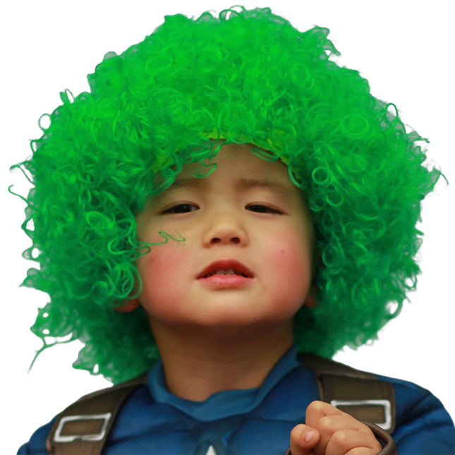 Fancydresswale green Wig Colorful Unisex Party Prop Wigs for Kids and Adults-Green Fancydresswale