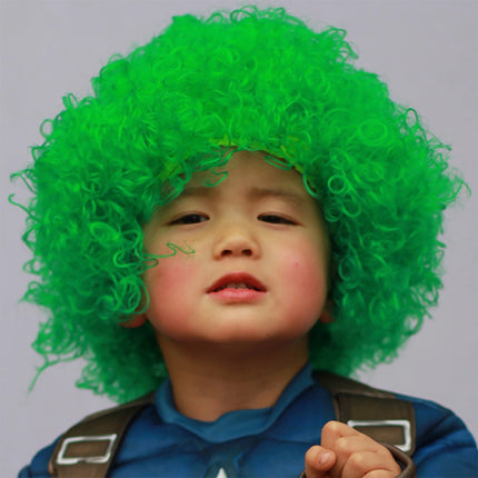 Fancydresswale green Wig Colorful Unisex Party Prop Wigs for Kids and Adults-Green Fancydresswale