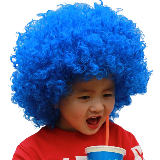 Fancydresswale blue Wig Colorful Unisex Party Prop Wigs for Kids and Adults -Blue Fancydresswale