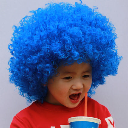 Fancydresswale blue Wig Colorful Unisex Party Prop Wigs for Kids and Adults -Blue Fancydresswale