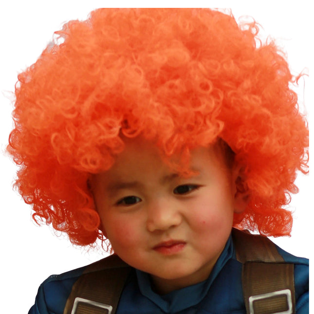 Fancydresswale Orange Wig Colorful Unisex Party Prop Wigs for Kids and Adults -Orange Fancydresswale
