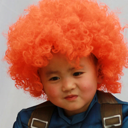 Fancydresswale Orange Wig Colorful Unisex Party Prop Wigs for Kids and Adults -Orange Fancydresswale