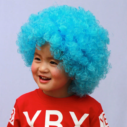 Fancydresswale Sky blue Wig Colorful Unisex Party Prop Wigs for Kids and Adults -Skyblue Fancydresswale