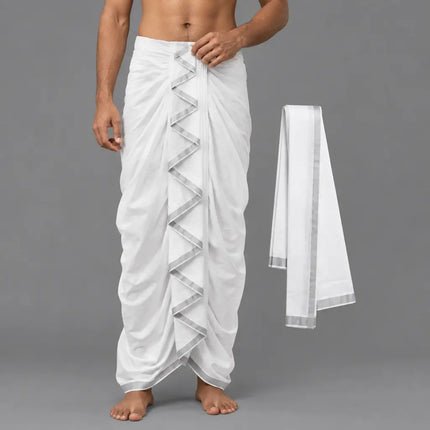 AI adult model white Mahabharat dhoti hero preview