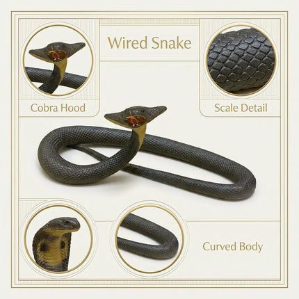 Wired snake hood and scale details