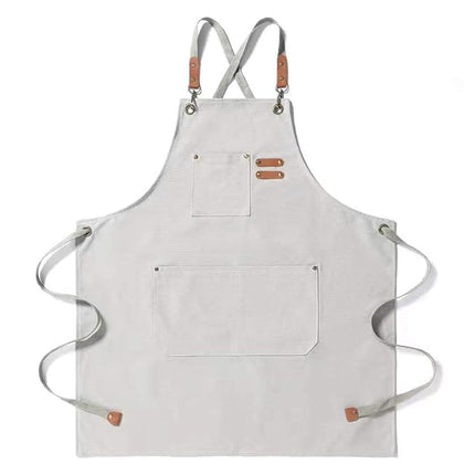 Chef Aprons Canvas Cross Back Premium : Stylish Unisex Design with Spacious Pockets fancydresswale.com