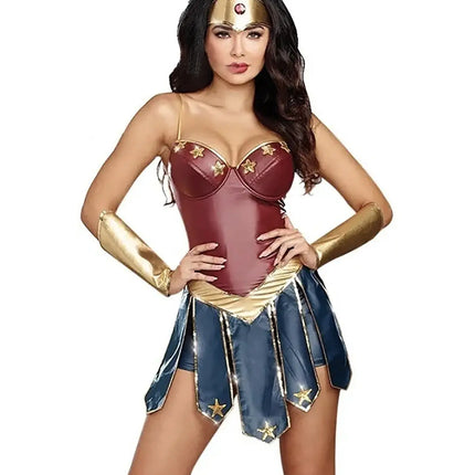 Wonder Woman dress for Girls - Superhero theme costume for Adult females Fancydresswale.com