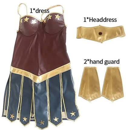 Wonder Woman dress for Girls - Superhero theme costume for Adult females Fancydresswale.com