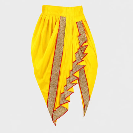Yellow Dhoti Patka left angle preview