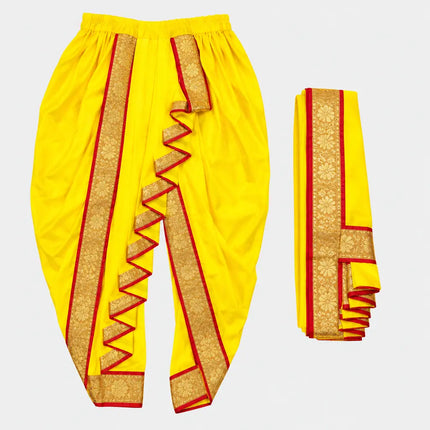 Yellow patka golden border close-up preview