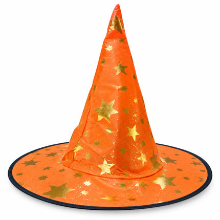 ancyDressWale Wizard Hat for Kids & Adults | Golden Star Magic Hat for Fancy Dress, Halloween, Magician Costume, School Events & Theme Parties fancydresswale.com