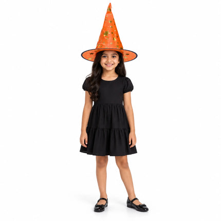 ancyDressWale Wizard Hat for Kids & Adults | Golden Star Magic Hat for Fancy Dress, Halloween, Magician Costume, School Events & Theme Parties fancydresswale.com