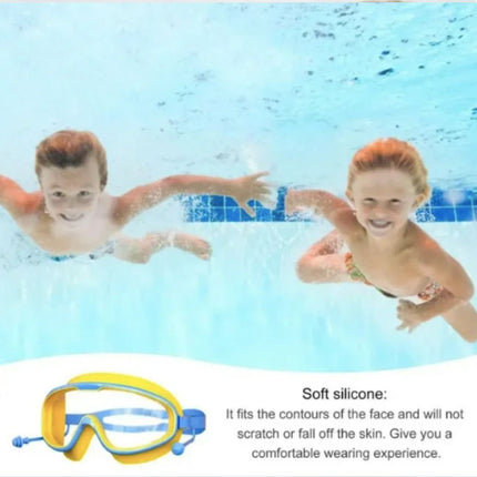 Fancydresswale Swimming Combo for boys blue- swimming trunk, cap, goggles, nose clip with box- Professional swimming gears Fancydresswale.com