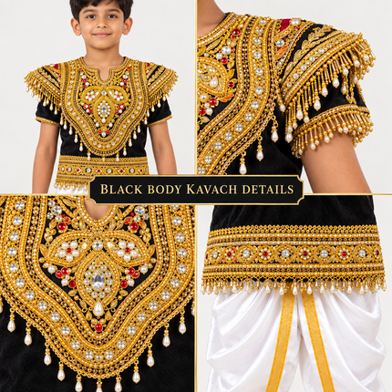 Black body kavach close-up details