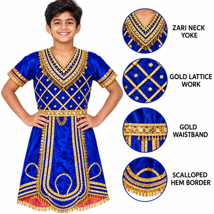 Blue raja coat detail callouts