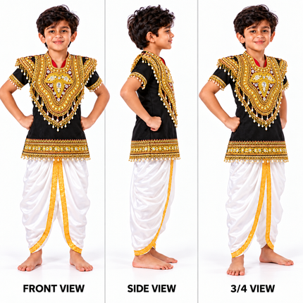 Black body kavach front side and 3/4 view