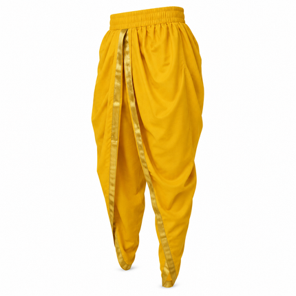 Yellow dhoti side-angle product preview