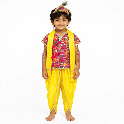 krishna dress for kids with accessories full set fancydresswale.com
