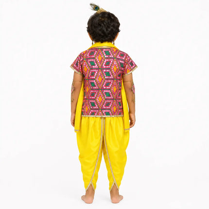 krishna dress for kids with accessories full set fancydresswale.com