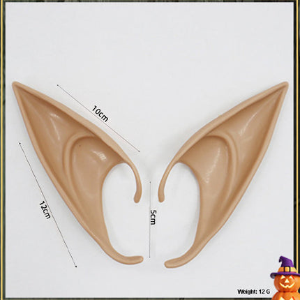 Elf Ear Latex Anime Dress Up Costume Fairy Ears Soft Pointed Ears Cosplay Halloween Anime Party Vampire Ears Fancydresswale
