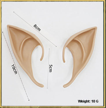 Elf Ear Latex Anime Dress Up Costume Fairy Ears Soft Pointed Ears Cosplay Halloween Anime Party Vampire Ears Fancydresswale