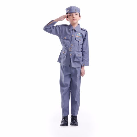 Buy BookMyCostume Indian Air Force Defense Pilot Uniform Kids Fancy Dress  Costume - Blue 10-11 years Online at Low Prices in India - Amazon.in