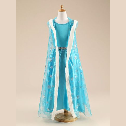 Elsa Girls Sequin Princess Costume Long Sleeve Dress up Birthday Dress –  fancydresswale.com