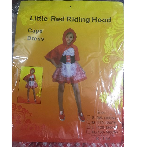 Little Red Riding Hood Costume Dress For Girls
