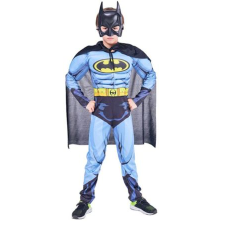 Batman Muscle dress for boys- Blue and Black