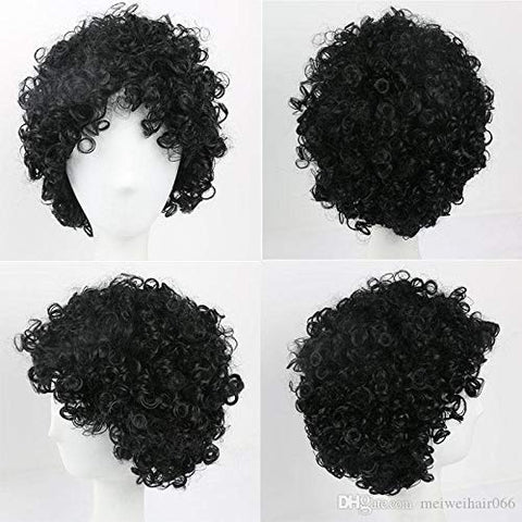 Colorful Unisex Party Prop Wigs for Kids and Adults