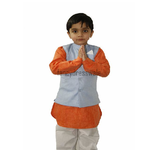 Narendra Modi dress for Boys- Fancy dress costume Indian Leaders