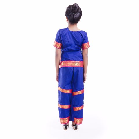 Blue Bharatnatyam Dance Dress