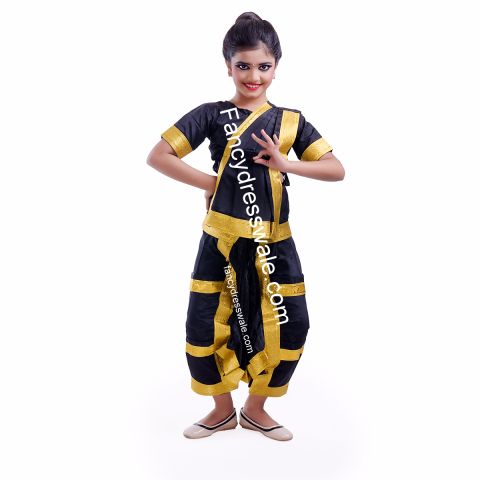 Black Bharatnatyam Dance Dress