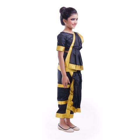Black Bharatnatyam Dance Dress