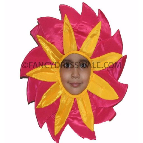 Red Yellow Flower dress for Fancy dress competitions for Boys and Girls