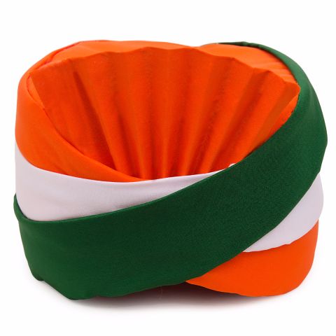 Tiranga Pagdi/Tricolour Turban/Tiranga Saafa/Republic/Independence Day Accessories