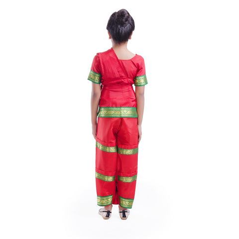 Bharatnatyam Costume-Red