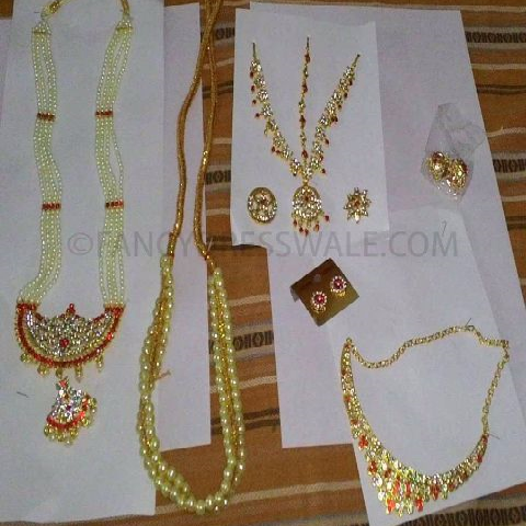 Bharatnatyam Jewellery full set