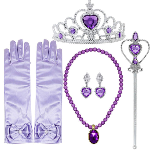 Princess Rapunzel Accessories set for Girls (Purple)