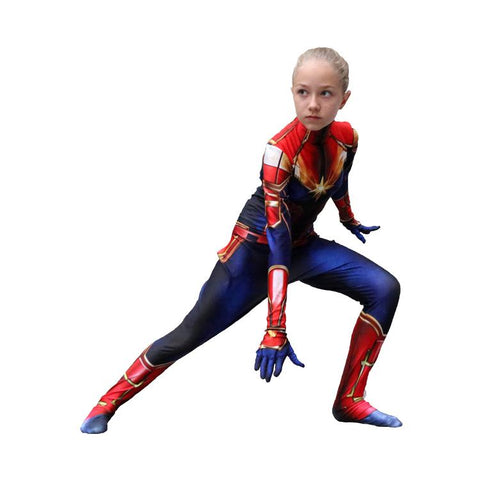 Captain Marvel the super hero Avenger Girl costume for Girls-