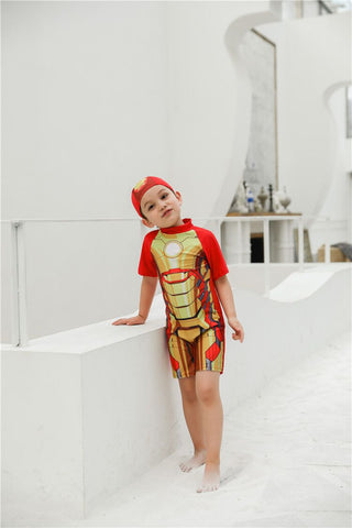 Ironman Swimming Dress for Kids with Cap