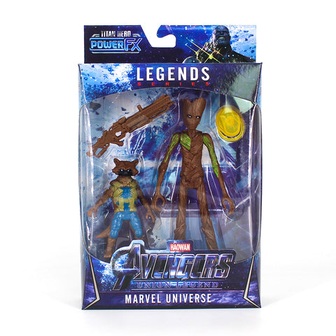 Groot and Rocket  Avengers Marvel Legend series Toy Figure