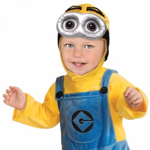 Minion dress for kids , cartoon theme costume minion suit