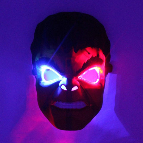 Hulk Superhero The Avengers Costume LED Light Eye Mask,