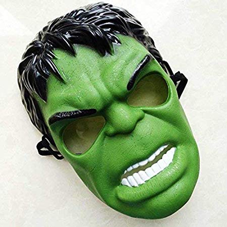 Hulk Superhero Plastic Masks Great Party Favor, Fun, Fiesta, Costume, Halloween, Single, Free Size
